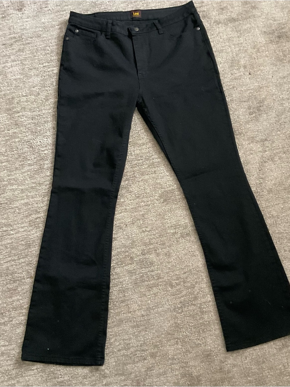 Lee Women’s Black Flare Wide-Leg Jeans nwot